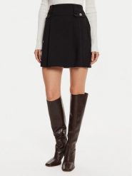 Morgan Spódnica trapezowa 242-JIWI.F Czarny Regular Fit. Czarne spódnice damskie Morgan, bez wzorów, z syntetyku, trapezowe. Za 269.99 zł.