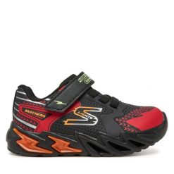 Sneakersy Skechers. Czarne trampki i tenisówki chłopięce Skechers, bez wzorów, bez zapięcia. Za 129.99 zł.