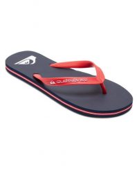 Japonki plażowe męskie Quiksilver Molokai Core. Czerwone klapki męskie Quiksilver, z gumy, sportowe. Za 68.99 zł.