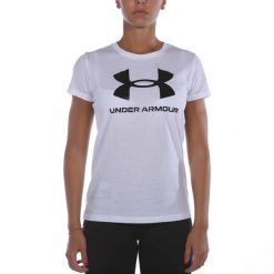 Koszulka z krótkim rękawem Damska Under Armour Sportstyle Biały. Białe t-shirty damskie Under Armour, xs, bez wzorów, z bawełny, sportowe, bez kołnierzyka. Za 118.00 zł.