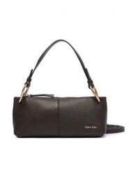 Calvin Klein Torebka Slouchy Leather Small Conv Bag LV04F3659G Brązowy. Brązowe torebki do ręki damskie Calvin Klein, bez wzorów, ze skóry, bez dodatków. Za 749.99 zł.