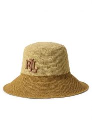 LAUREN RALPH LAUREN Kapelusz 454P14399002 Beżowy ciemny. Brązowe czapki i kapelusze damskie Lauren Ralph Lauren, bez wzorów. Za 599.99 zł.