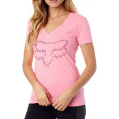 FOX T-Shirt Damski Phoenix V Neck Ss Tee Xs Różowy. Czerwone t-shirty damskie FOX. W wyprzedaży za 67.00 zł.