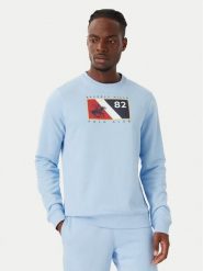 Beverly Hills Polo Club Bluza M6339T Niebieski jasny Regular Fit. Niebieskie bluzy męskie Beverly Hills Polo Club, l, bez wzorów, z syntetyku, bez kaptura. Za 183.99 zł.