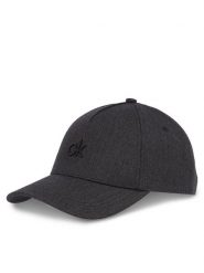 Calvin Klein Czapka z daszkiem Raised Embroidery K60K613118 Czarny. Czarne czapki i kapelusze damskie Calvin Klein, bez wzorów, ze lnu. Za 129.99 zł.