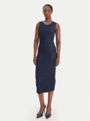 Guess Sukienka codzienna W6RK72 D6980 Granatowy Regular Fit. Niebieskie sukienki damskie Guess, na co dzień, l, z aplikacjami, z syntetyku, bez kołnierzyka, bez ramiączek, proste. Za 659.99 zł.