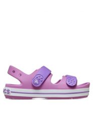 Crocs Sandały Crocband Cruiser Sandal K 209423 Różowy. Czerwone sandały dziewczęce Crocs, z tworzywa sztucznego, bez zapięcia. Za 189.99 zł.