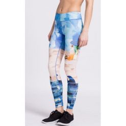 Reebok - Legginsy. Szare legginsy damskie Reebok, z dzianiny. W wyprzedaży za 159.90 zł.