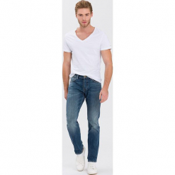 Dżinsy "Dylan" - Regular fit - w kolorze niebieskim. Niebieskie jeansy męskie Cross Jeans. W wyprzedaży za 136.95 zł.