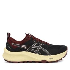 Buty do biegania Asics. Czarne obuwie sportowe damskie Asics, bez wzorów, do biegania. Za 499.99 zł.