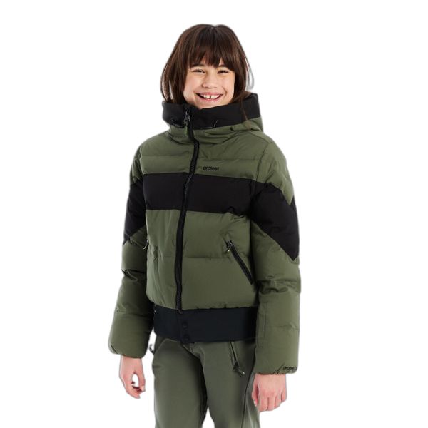 Dziewczęca kurtka narciarska Protest Milla. Zielone buty zimowe dziewczęce Protest, bez wzorów, bez zapięcia. Za 596.00 zł.