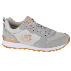 Buty do chodzenia damskie Skechers OG 85. Szare obuwie sportowe damskie Skechers, bez wzorów, z materiału, trekkingowe. Za 298.00 zł.