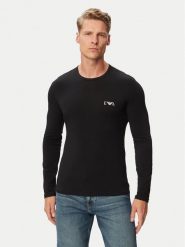 Emporio Armani Underwear Longsleeve EM000383 AF25018 UC001 Czarny Regular Fit. Czarne bluzki z długim rękawem męskie Emporio Armani Underwear, m, bez wzorów, z bawełny, bez kołnierzyka. Za 264.99 zł.