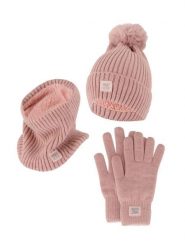 Damski Zimowy Zestaw Termiczny - Czapka + Rękawiczki + Komin - Różowy. Czerwone czapki i kapelusze damskie HEAT KEEPER, na zimę, bez wzorów, z dzianiny. Za 177.72 zł.