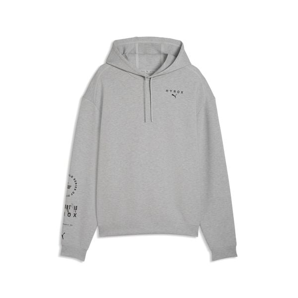 Męska bluza z kapturem CLOUDSPUN PUMA × HYROX PUMA. Szare bluzy męskie Puma, m, bez wzorów, z materiału, z kapturem, na fitness i siłownię. Za 329.00 zł.