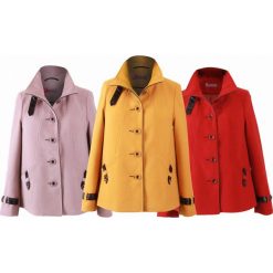 Elegancka kurtka damska z ekoskórą oversize na wiosnę NOWOŚĆ WIOSNA 2017. Żółte kurtki damskie Moda Size Plus Iwanek, na wiosnę, l, z aplikacjami, ze skóry ekologicznej, bez kaptura. W wyprzedaży za 150.00 zł.