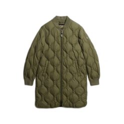 Damska kurtka puchowa Superdry. Zielone kurtki damskie Superdry., na zimę, bez wzorów, z puchu, bez kaptura. Za 510.60 zł.