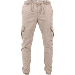 Spodnie Urban Classic Cargo Jogging. Białe spodnie sportowe męskie Urban Classics, xs, bez wzorów, z bawełny, do biegania. Za 200.20 zł.