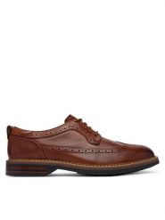 Clarks Półbuty Aldwin 2 Limit 26320107 Brązowy. Brązowe półbuty na co dzień męskie Clarks, bez zapięcia. Za 479.99 zł.
