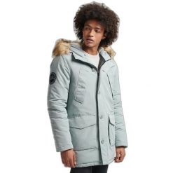 Parka Superdry Everest. Niebieskie parki męskie Superdry., na zimę, m, bez wzorów, bez kaptura. Za 857.30 zł.