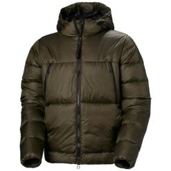 Kurtka z kapturem Helly Hansen W22 Arc. Brązowe kurtki damskie Helly Hansen, bez wzorów, z puchu, z kapturem, narciarskie. W wyprzedaży za 1,878.50 zł.