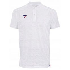 Koszulka polo tenisowa męska Tecnifibre Team. Białe koszulki polo męskie TECNIFIBRE, m, bez wzorów, bez kołnierzyka, bez ramiączek, tenisowe. Za 273.00 zł.