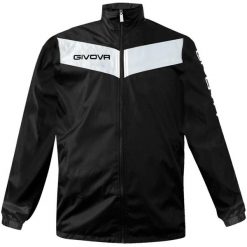 Kurtka piłkarska dla dorosłych Givova Rain Scudo czarno-biała. Białe kurtki męskie Givova, m, bez wzorów, z syntetyku, sportowe, bez kaptura. Za 84.00 zł.