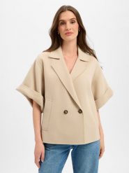 Weekend Max Mara kurtka wełniana - Neo Kobiety wełna ze strzyży beżowy, 40. Brązowe kurtki damskie Weekend Max Mara, bez wzorów, z tkaniny, bez kaptura. Za 2,299.95 zł.