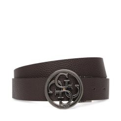 Pasek Guess. Brązowe paski damskie Guess, z aplikacjami. Za 284.99 zł.