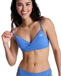 Stanik bikini typu bralette dla Kobiety SOLID ESSENTIALS Niebieski. Niebieskie bikini damskie Roxy, m, bez wzorów. Za 149.99 zł.