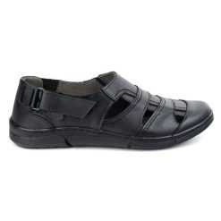 Olivier Buty męskie skórzane 54KZ czarne lekkie przewiewne na lato. Czarne półbuty na co dzień męskie na lato, z jeansu, eleganckie, bez zapięcia. Za 362.62 zł.