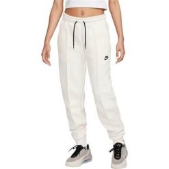 Spodnie sportowe damskie Nike Sportswear Tech Fleece. Białe spodnie dresowe damskie Nike, m, bez wzorów, z dresówki. Za 448.00 zł.