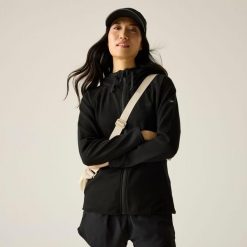 Damska bluza polarowa Nayna z kapturem i zamkiem błyskawicznym. Zielone bluzy damskie Regatta, m, bez wzorów, z bawełny, z kapturem. Za 229.99 zł.