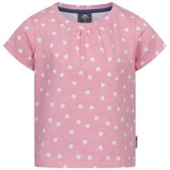 T-shirt dziewczęcy Trespass Hira. Czerwone t-shirty i topy dla dziewczynek Trespass, bez wzorów, z bawełny, bez ramiączek. Za 62.35 zł.