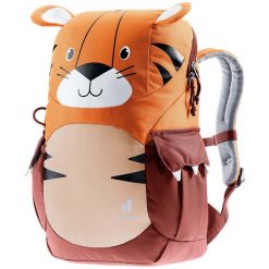 Plecak turystyczny dla dzieci Deuter Kikki. Brązowe torby i plecaki dziecięce Deuter, z materiału. Za 219.99 zł.
