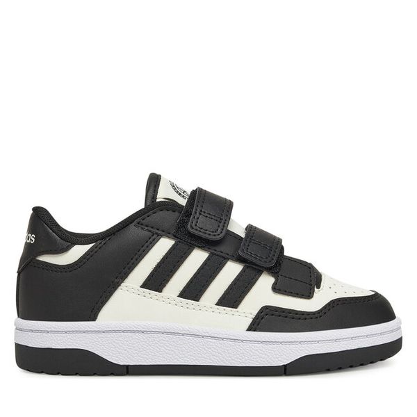 Sneakersy adidas. Czarne trampki i tenisówki chłopięce Adidas, bez wzorów, bez zapięcia. Za 129.99 zł.