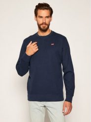 Levi's® Bluza Orginal Crew 35909-0001 Granatowy Regular Fit. Niebieskie bluzy męskie m, bez wzorów, z bawełny, bez kaptura. Za 269.99 zł.