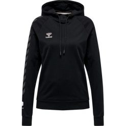 Damska bawełniana bluza z kapturem Hummel Move Grid. Czarne bluzy sportowe damskie Hummel, xl, bez wzorów, z bawełny, z kapturem, na fitness i siłownię. W wyprzedaży za 239.05 zł.