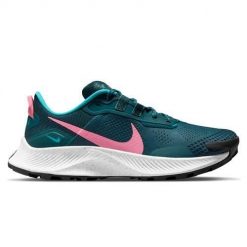 Buty do biegania damskie Nike Wmns Pegasus Trail 3. Niebieskie obuwie sportowe damskie Nike, bez wzorów, z materiału, do biegania. Za 499.99 zł.