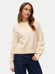 Vero Moda Sweter Gold Art 10332206 Beżowy Regular Fit. Brązowe swetry damskie Vero Moda, xl, bez wzorów, z syntetyku, bez kołnierzyka, bez ramiączek, bez kaptura. Za 179.99 zł.