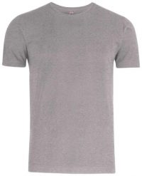 Clique Premium Fashion-T bawełniana - męski T‑shirt premium. Szare t-shirty męskie CLIQUE, l, bez wzorów, z bawełny, klasyczne, bez kołnierzyka. Za 100.50 zł.