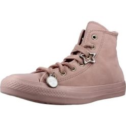 Buty CONVERSE A23865C Rose. Czerwone obuwie sportowe damskie Converse, bez wzorów, ze skóry, na fitness i siłownię. Za 339.99 zł.