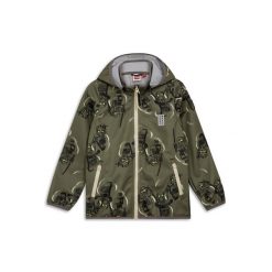 Kurtka Softshell Chłopięca LEGO Ninjago Sian200 Oliwkowa. Zielone kurtki i płaszcze dla chłopców LEGO, bez wzorów, z softshellu, sportowe, bez kaptura. Za 299.99 zł.