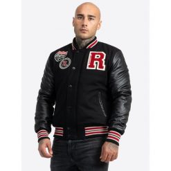 Kurtka puchowa Benlee Francis. Czarne kurtki męskie BENLEE, uniwersalny, bez wzorów, z puchu, eleganckie, bez kaptura. Za 533.00 zł.