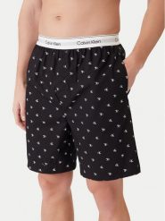 Calvin Klein Underwear Szorty piżamowe LV00NM2832 Czarny Regular Fit. Czarne piżamy męskie Calvin Klein Underwear, l, bez wzorów, z bawełny, bez ramiączek. Za 189.99 zł.
