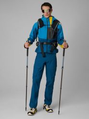 4F Spodnie trekkingowe szybkoschnące męskie - granatowe 3XL. Niebieskie spodnie materiałowe męskie 4f, l, bez wzorów, z materiału. Za 299.99 zł.