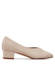 Balagan Czółenka Apulia Écru. Czółenka damskie BALAGAN, bez wzorów, ze skóry, bez obcasa, bez zapięcia. Za 359.99 zł.