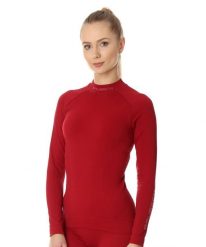Bluza damska termoaktywna Brubeck EXTREME THERMO. Czerwone bluzy damskie Brubeck, m, bez wzorów, z dzianiny, bez kaptura. Za 219.99 zł.