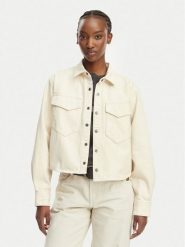 G-Star Raw Kurtka jeansowa D29107-E362 Kremowy Relaxed Fit. Białe kurtki damskie G-Star Raw, l, bez wzorów, z bawełny, bez kaptura. Za 509.99 zł.