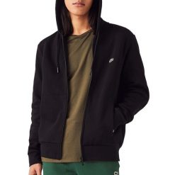 Męska kurtka sportowa Lacoste Czarny. Czarne kurtki męskie Lacoste, m, bez wzorów, z bawełny, sportowe, z kapturem. Za 409.80 zł.